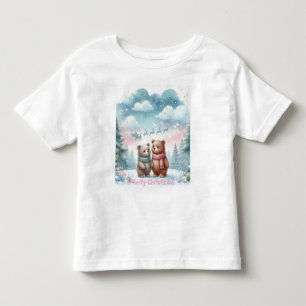 Süße Weihnachtsbären Kleinkind T-shirt