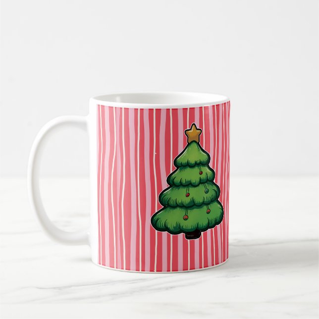 Süße Weihnachtsbaum-Kaffeetasse Kaffeetasse (Links)