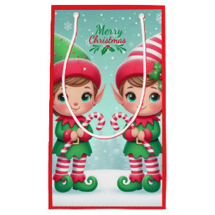 Süße Weihnachtselfen Kleine Geschenktüte