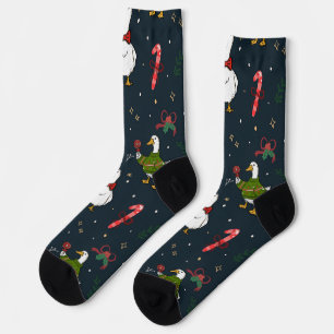 Süße Weihnachtsenten Socken