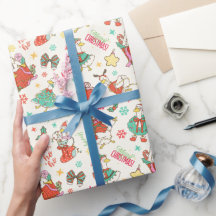 Süße Weihnachtsgans-Illustrationsmuster Elfenbein
