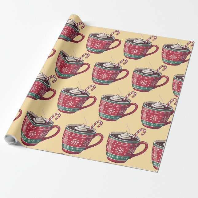 Süße Weihnachtsgeschenkverpackung Geschenkpapier (Ungerollt)