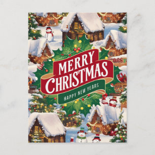 Süße Weihnachtsgrüße Postkarte