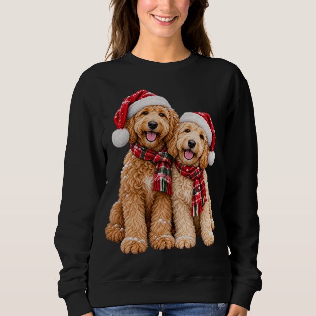 Süße Weihnachtshunde  Sweatshirt (Vorderseite)