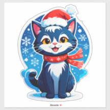 🐱 Süße Weihnachtskatze Schneeflocke ❄️