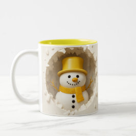 Süße Weihnachtsmann-Kunst für die Feiertage, festl Zweifarbige Tasse