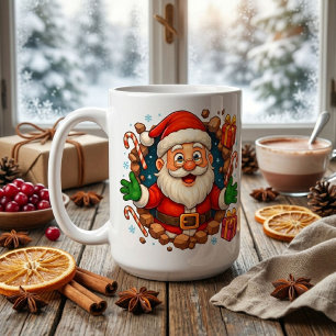 Süße Weihnachtsmann-Weihnachts-Kakao-Tasse Kaffeetasse