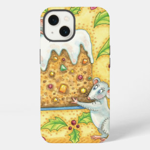 Süße Weihnachtsmäuse tragen einen Früchtekuchen-De iPhone Hülle