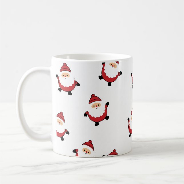 Süße Weihnachtsmug mit Santa Kaffeetasse (Links)