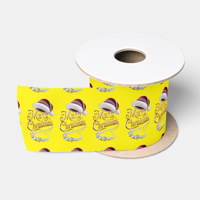 Süße Weihnachtsmütze Satinband (Spule)