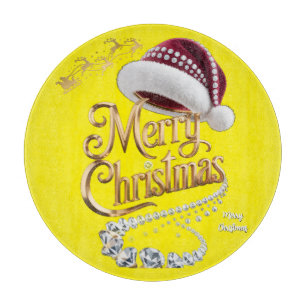Süße Weihnachtsmütze Schneidebrett
