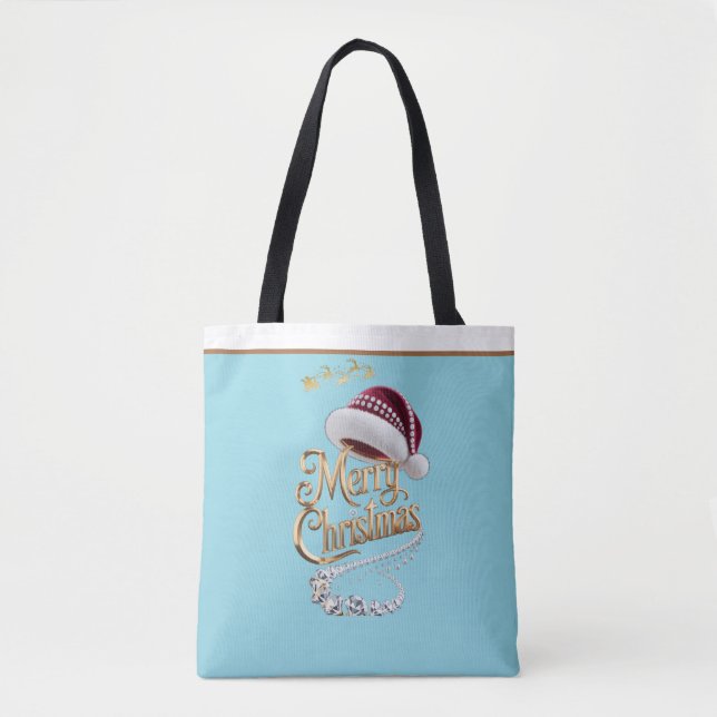 Süße Weihnachtsmütze Tasche (Vorderseite)