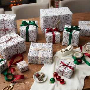 Süße Weihnachtsverpackungspapier Geschenkpapier