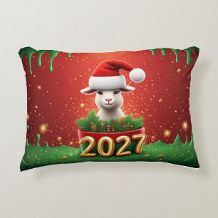 Süße Weihnachtsziege Cozy Geschenkidee für die Fei Dekokissen