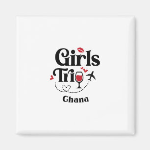 Süße Wein Mädchen Reise Ghana Urlaub Magnet