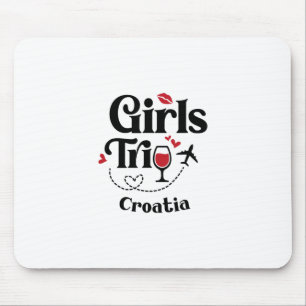 Süße Wein Mädchen Reise Kroatien Urlaub Mousepad