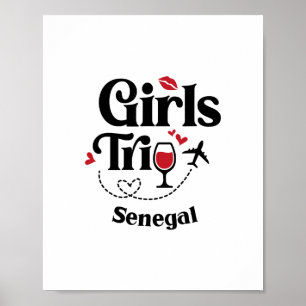 Süße Wein Mädchen Reise Senegal Senegal Reise Urla Poster