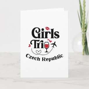 Süße Wein Mädchen Reise Tschechische Republik Reis Karte