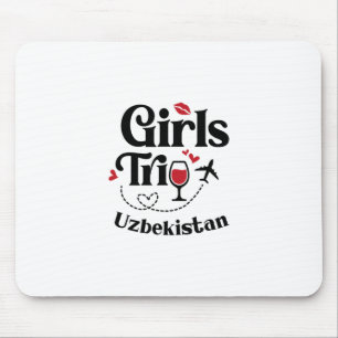 Süße Wein Mädchen Reise Usbekistan Urlaub  Mousepad