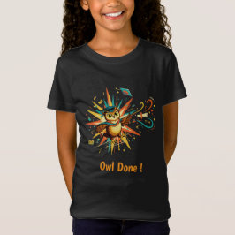 Süße Weise Eule Absolvent Klasse 2026 Retro Pop Ar T-Shirt
