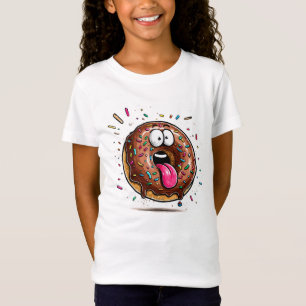 Süße weiße Bluse mit Schokoladenglasur und Streuse T-Shirt