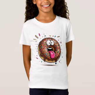 Süße weiße Bluse mit Schokoladenglasur und Streuse T-Shirt