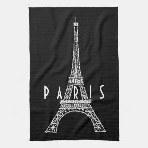 Süße weiße Frankreich Paris Eiffelturm Geschirrtuch