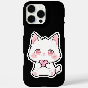 Süße weiße Katze iPhone 16 Pro Max Hülle