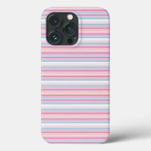 Süße weiße rosafarbene Streifen Case-Mate iPhone Hülle