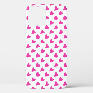 Süße weiße rote Herzen Muster Case-Mate iPhone Hülle