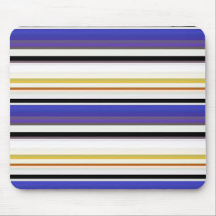 Süße weiße violette Streifen Mousepad