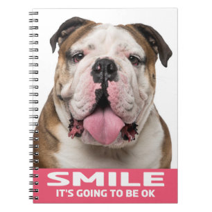 Süße Welpen-Hundemama Motivational English Bulldog Notizblock