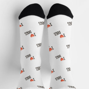 Süße Welpen Ich Liebe Hunde Muster Crew Socken