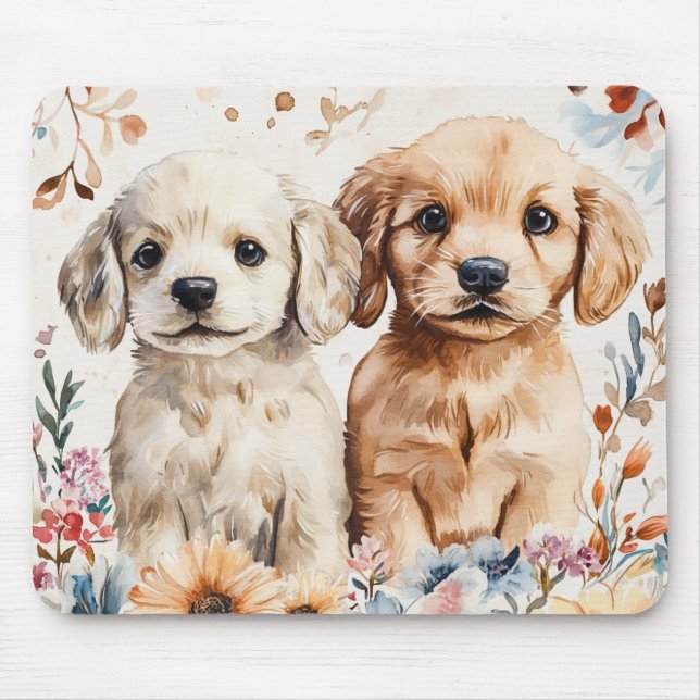 Süße Welpen Mousepad (Vorne)