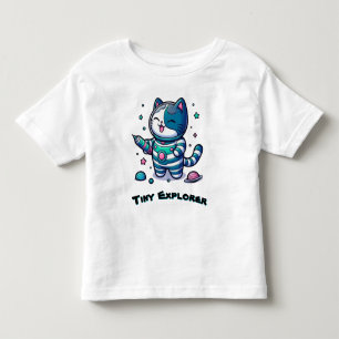🚀 Süße Weltraumkatze Astronaut 🐱 Kleinkind T-shirt