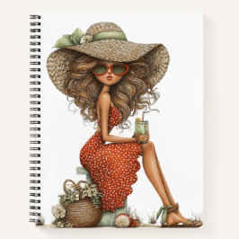 SÜSSE WHIMSICAL SOMMER THEMEN Mädchen Notizbuch
