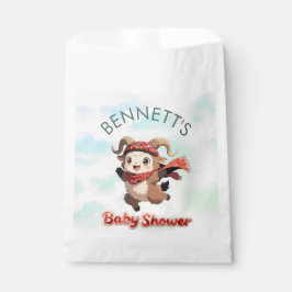 Süße Widder-Winter-Baby-Shower-Geschenktüte Geschenktütchen