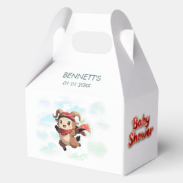 Süße Widder-Winter-Baby-Shower-Giebelbox Geschenkschachtel