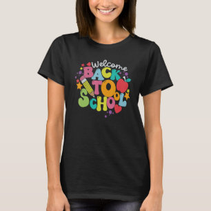 Süße Willkommen zurück in der Schule Erster Schult T-Shirt