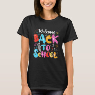 Süße Willkommen zurück zur Schule Erster Schultag T-Shirt