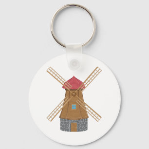 Süße Windmühle Schlüsselanhänger