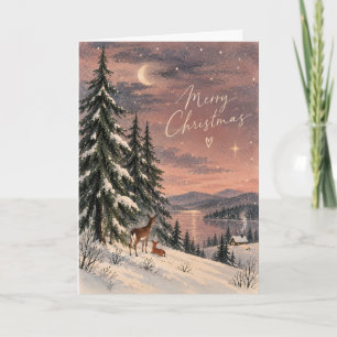 Süße Winter-Wunderland-Grußkarte Karte