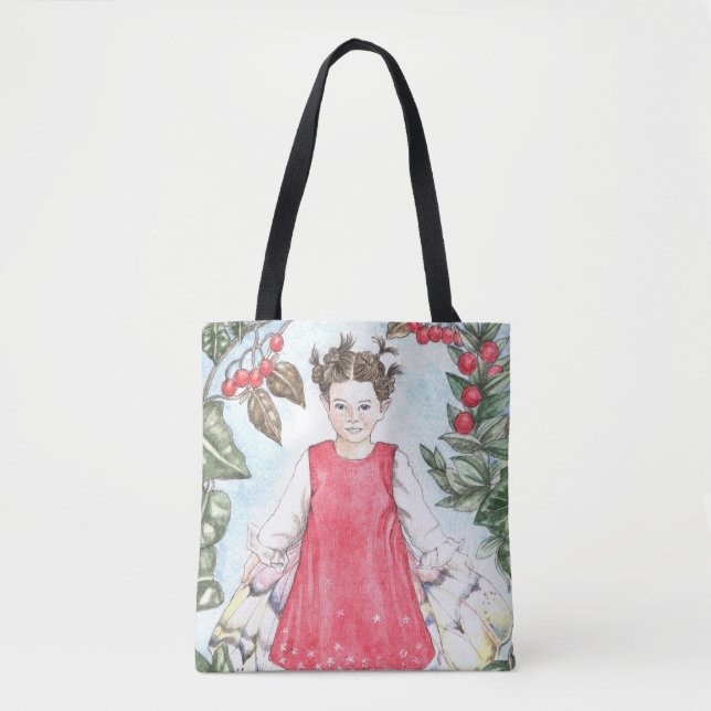 Süße Winterfee-Tragetasche Tasche (Vorderseite)