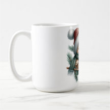Süße winterliche gemütliche Vogel-Tasse