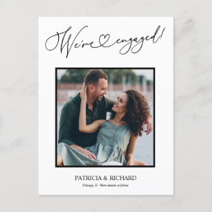 Süße Wir sind verlobt Verlobungsanzeige Foto Postkarte