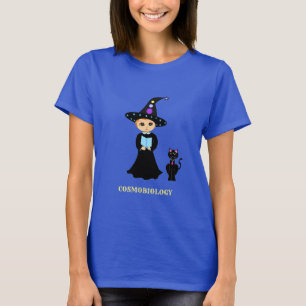 Süße Wissenschaftlerin und Katze T-Shirt