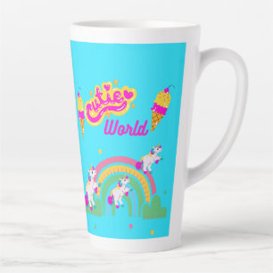 Süsse World Einhorn und Regenbogen Milchtasse