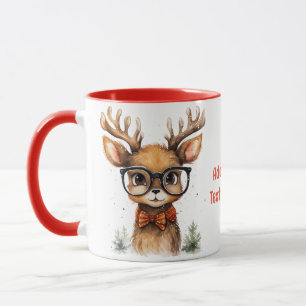 Süße wunderschöne Wasserfarben-Rentiere Weihnachts Tasse