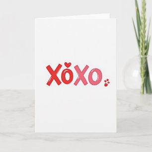 Süße Xoxo Glänzende Style Karte