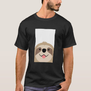 Süße Yoga Spaß Glückliches Faultier Gesicht Dschun T-Shirt